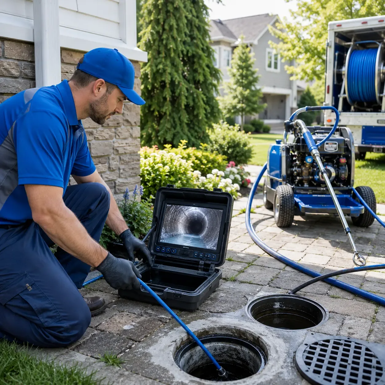 Outdoor drain cleaning professionals serving Bladensburg, OH
