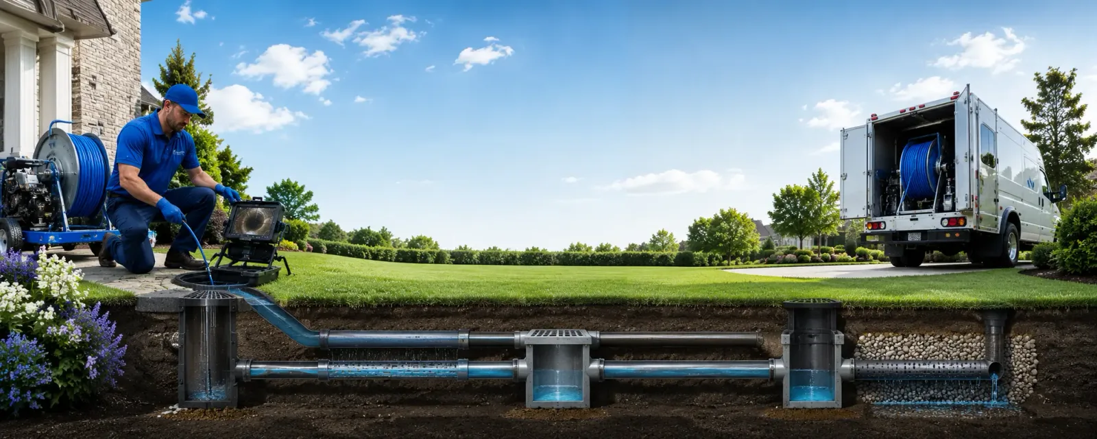 Outdoor drain cleaning information for Bladensburg, OH